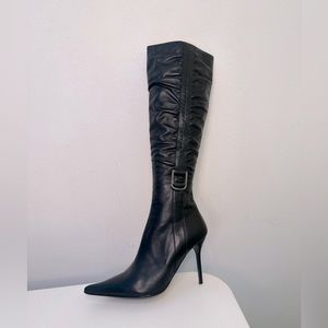 Popushier Leather Mid-Calf Boots 39 (BM07-16-5 39)